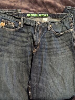 Men's Dark Blue Relaxed Fit Jeans